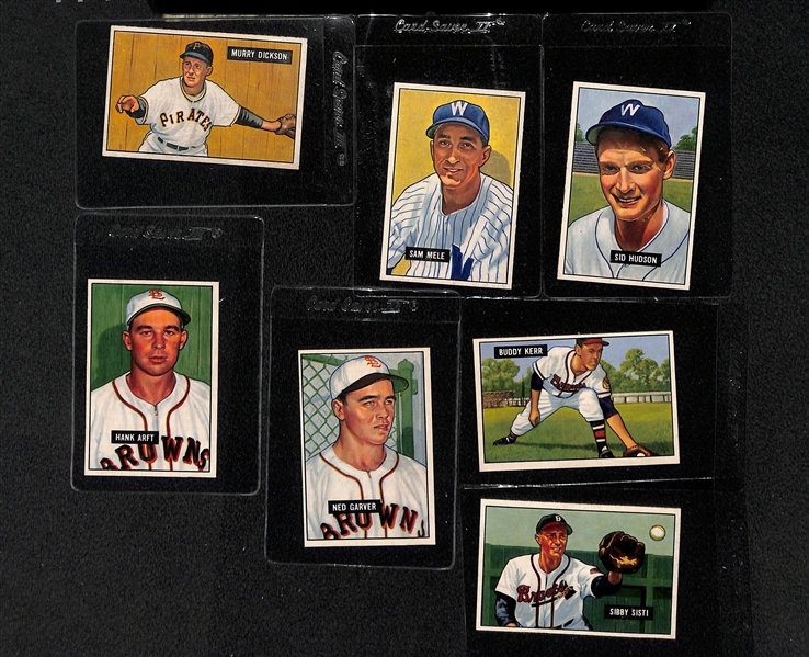 Lot Or 23 1951 Bowman Baseball Cards w. Garver